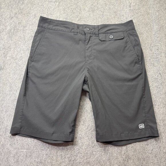 Helly Hansen Shorts Men L Gray 11" Performance Stretch - Picture 1 of 16